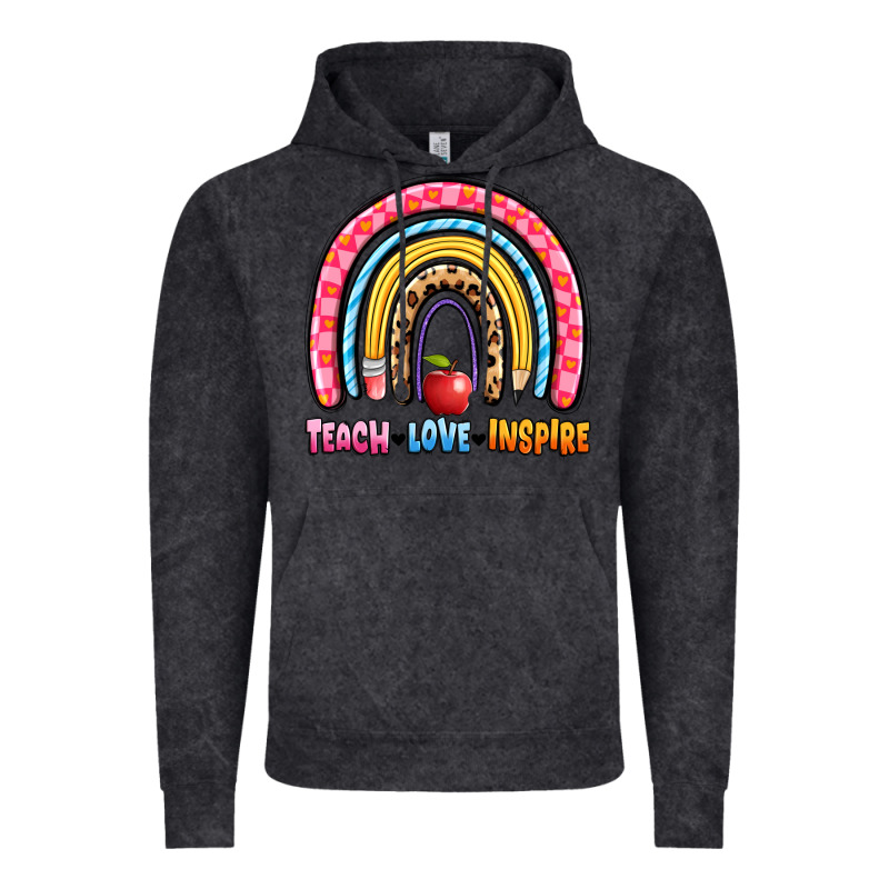 Teach Love Inspire Rainbow Vintage Hoodie by Artiststas | Teevron