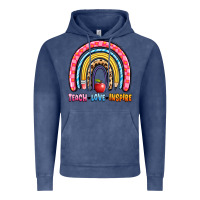 Vintage Denim teach love inspire rainbow Vintage Hoodie - Artiststas