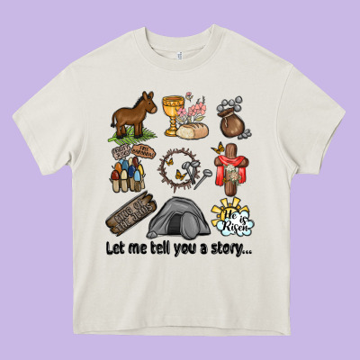 Let Me Tell You A Story Heavy Core Tee Designed By Maliassmallbusiness