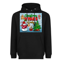 Black christmas vibes only tumbler Heavyweight Hoodie - BundleAndBundleShop