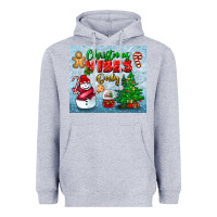 Heather Grey christmas vibes only tumbler Heavyweight Hoodie - BundleAndBundleShop