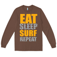 Chestnut eat sleep surf repeat Long Sleeve Tee - Bettercallsaul