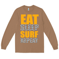 Toasted Coconut eat sleep surf repeat Long Sleeve Tee - Bettercallsaul