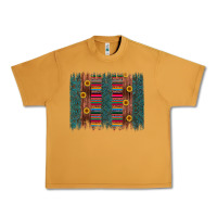 Peanut Butter sunflower serape brush stroke Urban Heavy Tee - Artiststas