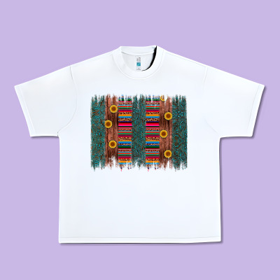 Sunflower Serape Brush Stroke Urban Heavy Tee Designed By Artiststas