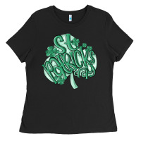 Black st patrick's day Ladies Tee - MaliasSmallBusiness