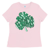 Bubblegum Pink st patrick's day Ladies Tee - MaliasSmallBusiness