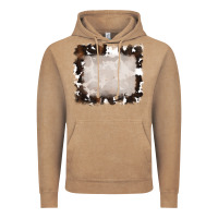 Vintage Coffee cowhide frames background Vintage Hoodie - RanaPortraitStore