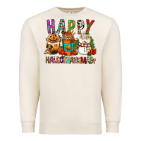 Sandshell Happy hallothankmas coffee cups Premium Sweatshirt - FaDigitalArtStudio