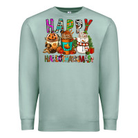 Seafoam Happy hallothankmas coffee cups Premium Sweatshirt - FaDigitalArtStudio
