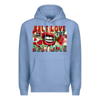 Colony Blue Self love is the best love Premium Hoodie - FaDigitalArtStudio