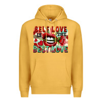 Mustard Self love is the best love Premium Hoodie - FaDigitalArtStudio