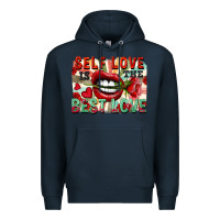 Navy Self love is the best love Premium Hoodie - FaDigitalArtStudio