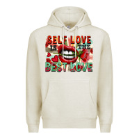 Oatmeal Heather Self love is the best love Premium Hoodie - FaDigitalArtStudio