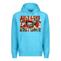 Ocean Blue Self love is the best love Premium Hoodie - FaDigitalArtStudio