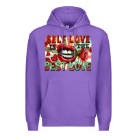 Purple Self love is the best love Premium Hoodie - FaDigitalArtStudio