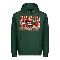 Sports Green Self love is the best love Premium Hoodie - FaDigitalArtStudio
