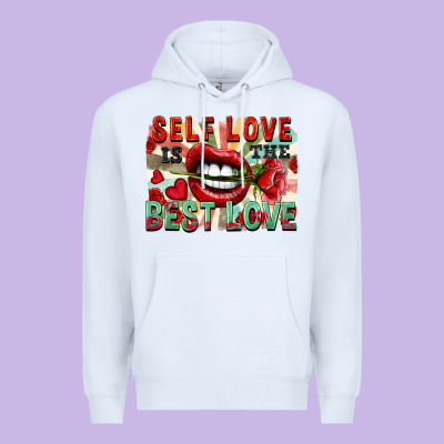 Self Love Is The Best Love Premium Hoodie Designed By Fadigitalartstudio
