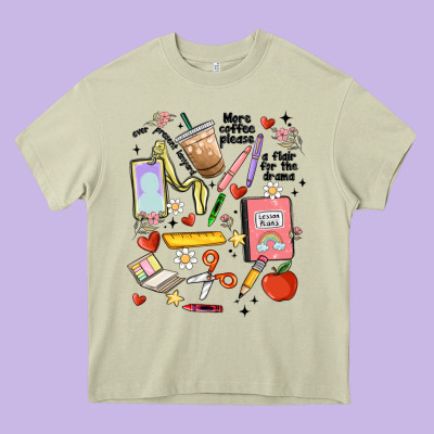 Can't Talk Right Now Doing Teacher Stuff Heavy Core Tee Designed By Maliassmallbusiness
