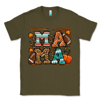 Army Green Fall American Football Autumn Mama Classic Tee - LillyAllenDesigns