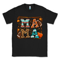 Black Fall American Football Autumn Mama Classic Tee - LillyAllenDesigns