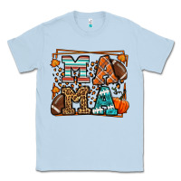 Dusty Blue Fall American Football Autumn Mama Classic Tee - LillyAllenDesigns