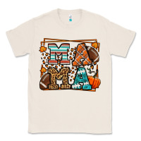 Natural Fall American Football Autumn Mama Classic Tee - LillyAllenDesigns