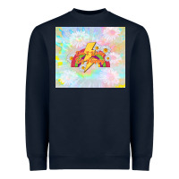 Navy don't worry be happy Heavyweight Sweatshirt - TumblerDesignByShophia