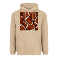 Mushroom american football seamless pattern Heavyweight Hoodie - BundleAndBundleShop