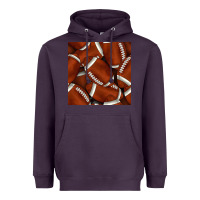 Plum american football seamless pattern Heavyweight Hoodie - BundleAndBundleShop