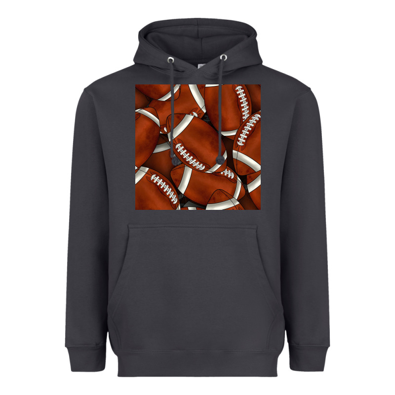 American Football Seamless Pattern Heavyweight Hoodie by BundleAndBundleShop | Teevron