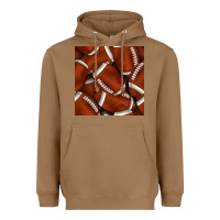 Toasted Coconut american football seamless pattern Heavyweight Hoodie - BundleAndBundleShop