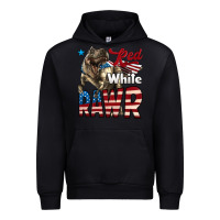 Black Red White Rawr Dinosaur T-Rex Urban Hoodie - LillyAllenDesigns