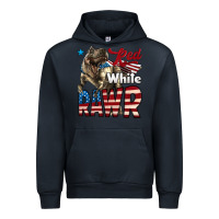 Navy Red White Rawr Dinosaur T-Rex Urban Hoodie - LillyAllenDesigns