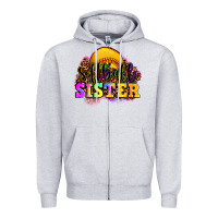 Softball Sister Zipper Hoodie | Teevron