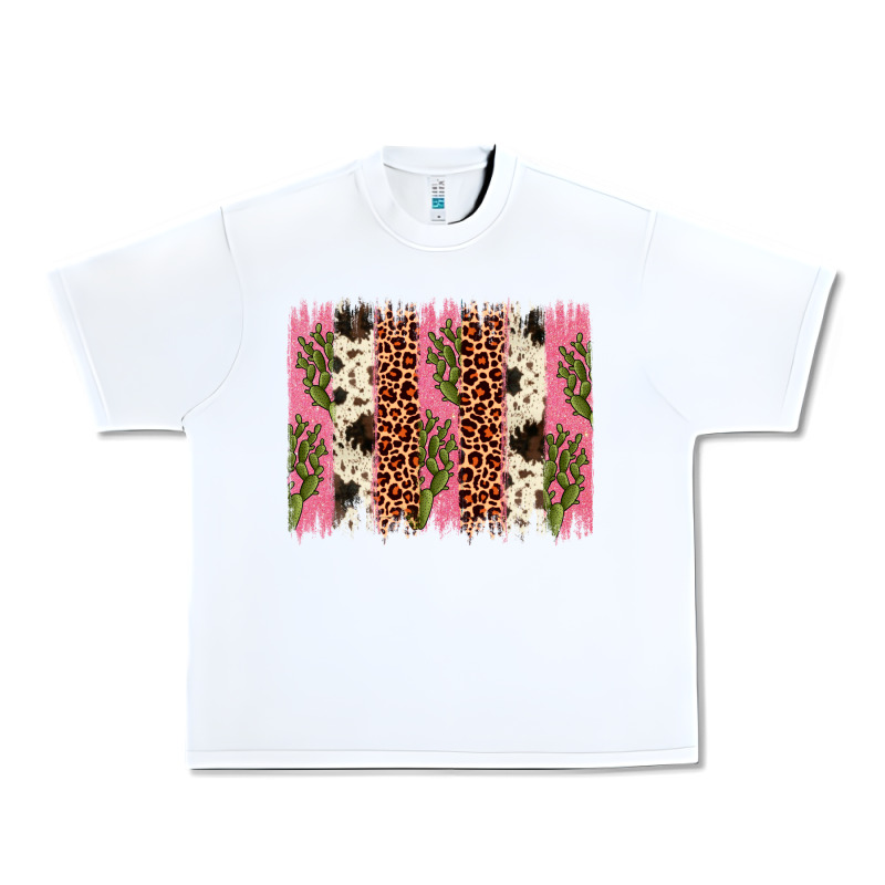 Cactus Leopard Cowhide Brush Stroke Urban Heavy Tee by Artiststas | Teevron