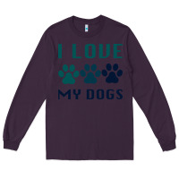 Plum i love my dogs Long Sleeve Tee - Bettercallsaul