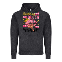 Vintage Black birthday queen i dont get older i level up Vintage Hoodie - Artiststas