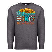 Charcoal Heather difference maker teacher life Premium Sweatshirt - BundleAndBundleShop