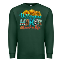 Sports Green difference maker teacher life Premium Sweatshirt - BundleAndBundleShop