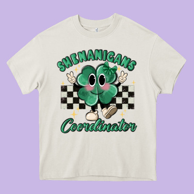 Shenanigans Coordinator Heavy Core Tee Designed By Maliassmallbusiness