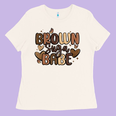Brown Sugar Babe Ladies Tee Designed By Maliassmallbusiness