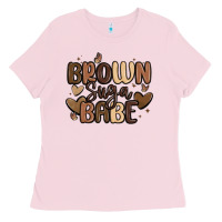 Bubblegum Pink brown sugar babe Ladies Tee - MaliasSmallBusiness