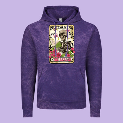 The Reader Tarot Card Vintage Hoodie Designed By Artiststas