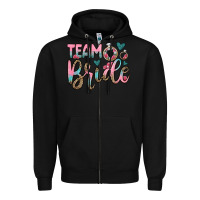 Black team bride Zipper Hoodie - OliviaCreatesArt