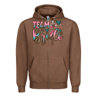 Chestnut team bride Zipper Hoodie - OliviaCreatesArt