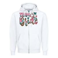 White team bride Zipper Hoodie - OliviaCreatesArt