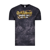 Cloud Black god fidence knowing i can't but he can Vintage Tee - Artiststas