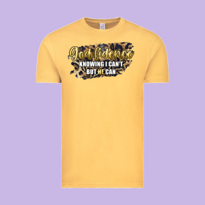 God Fidence Knowing I Can't But He Can Vintage Tee Designed By Artiststas