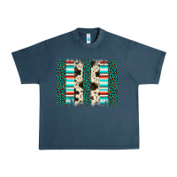 Midnight Navy leopard cowhide brush stroke Urban Heavy Tee - Artiststas